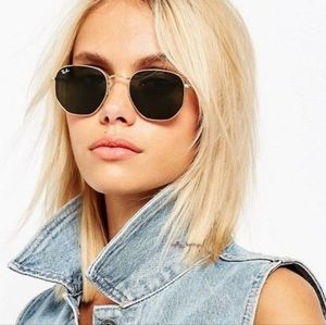 Ray-Ban Gold and Black Sunglasses